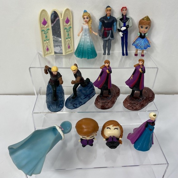 Disney Frozen Figure Lot Magiclip Elsa Ana Han Kristoff Mashem Cake Toppers - Picture 1 of 8